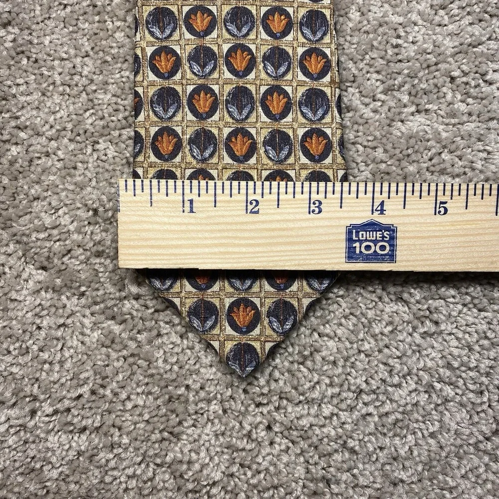 Lot of 3 Ermenegildo Zegna Silk Ties Geometric Equestrian Floral Made‎ in Italy